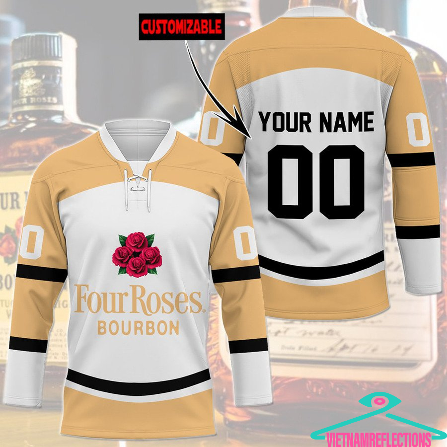 Four Roses whisky personalized custom hockey jersey