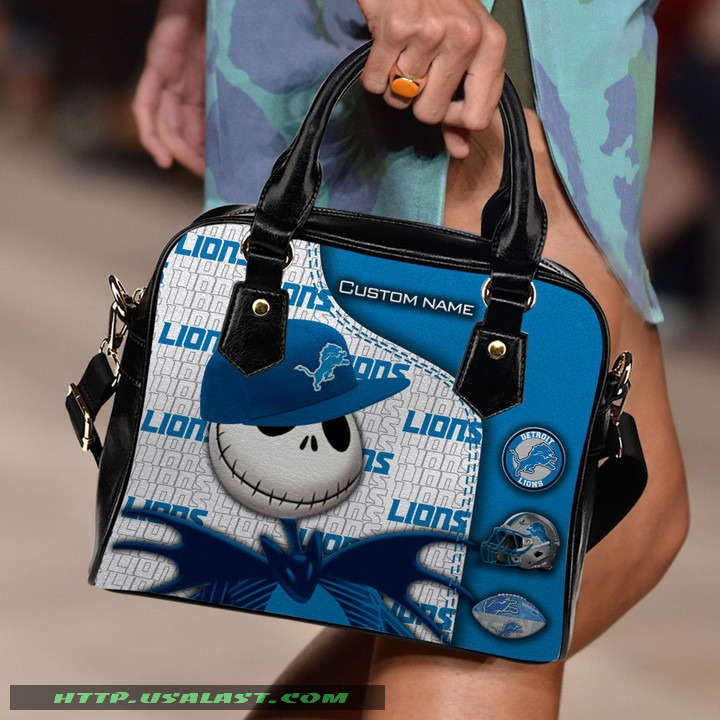 Detroit Lions Jack Skellington Personalized Shoulder Handbag Women Gift
