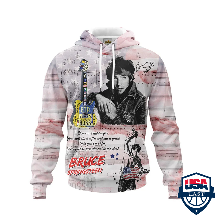Bruce Springsteen 3d hoodie apparel