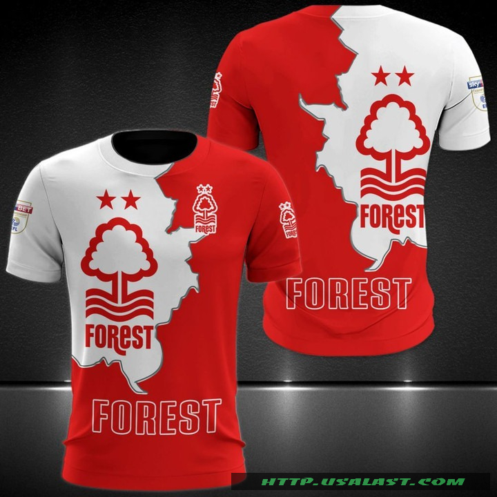 Nottingham Forest F.C 3D All Over Print Hoodie T-Shirt