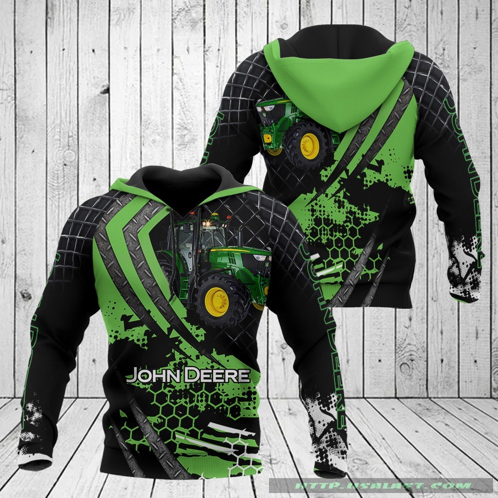 John Deere Steel Web 3D All Over Printed Hoodie