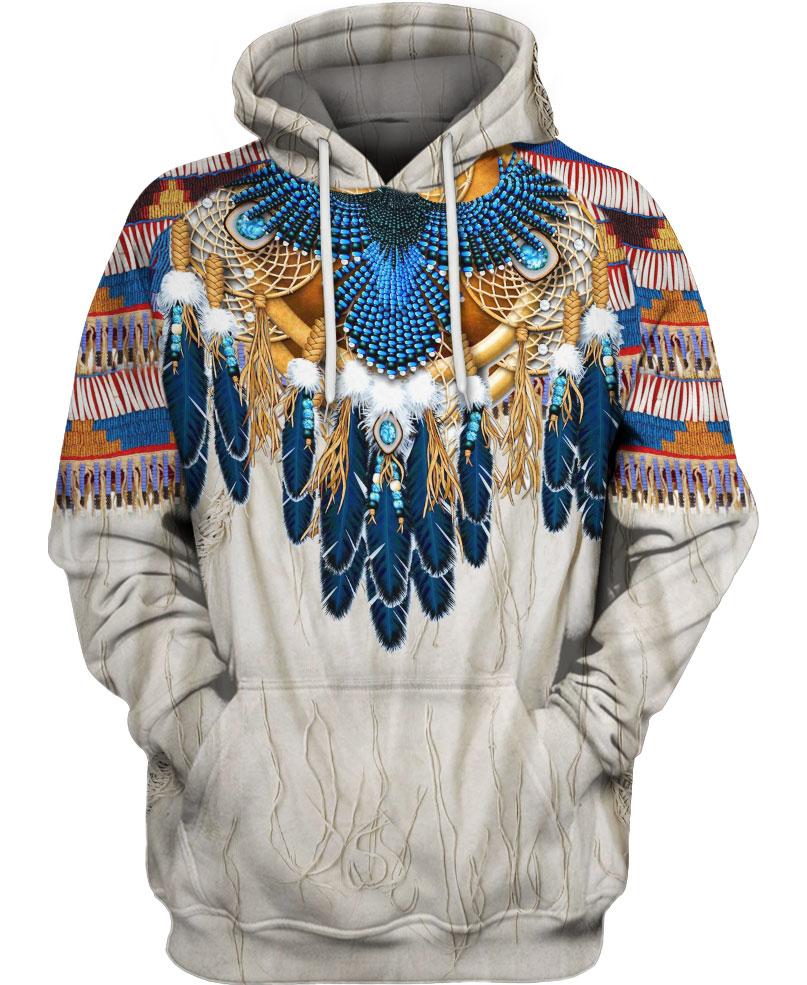HOT Eagle Native American All Over Printed 3D Hoodie