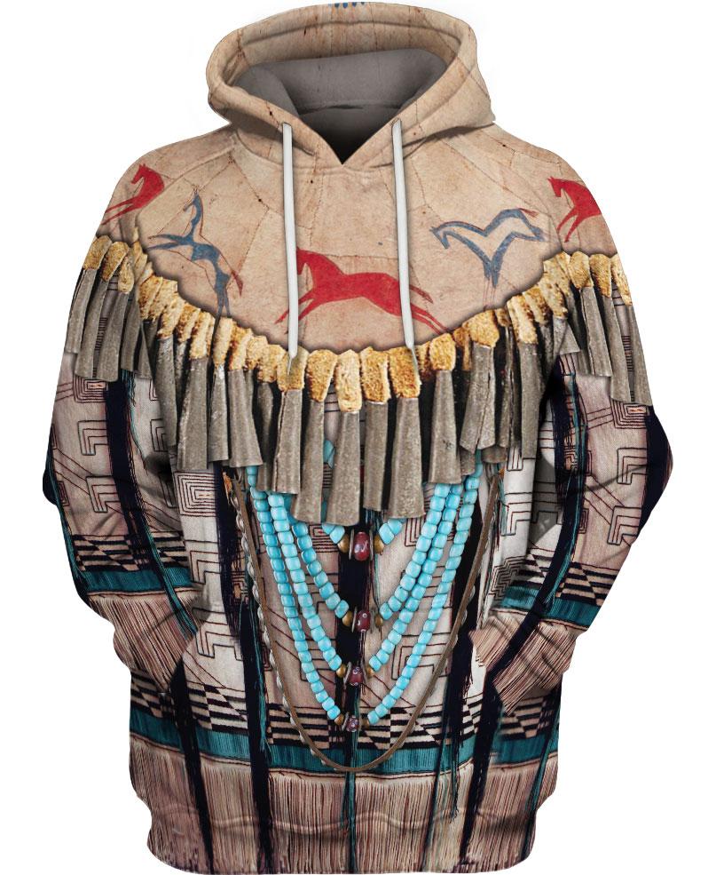 HOT Native Feather All Over Printed 3D Hoodie