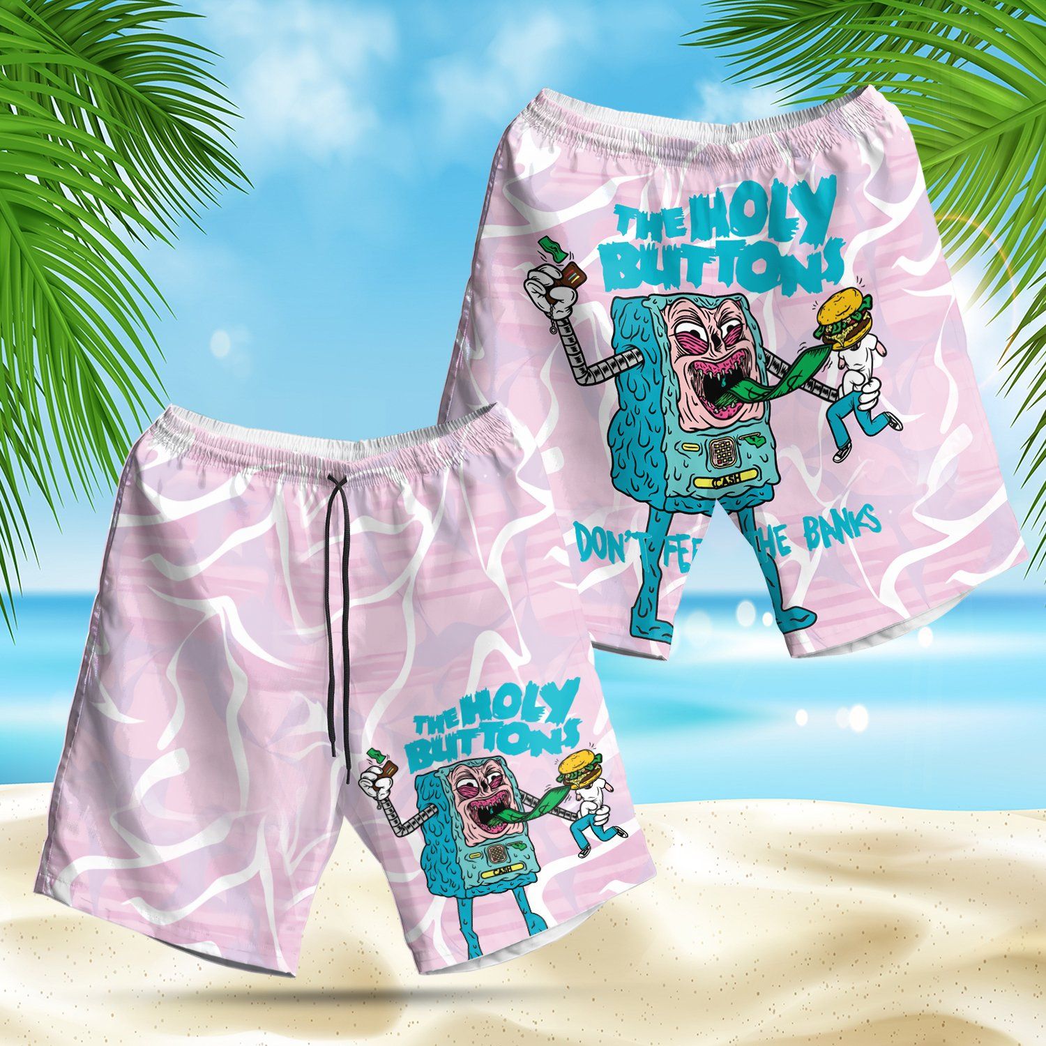 rick and morty pajama shorts