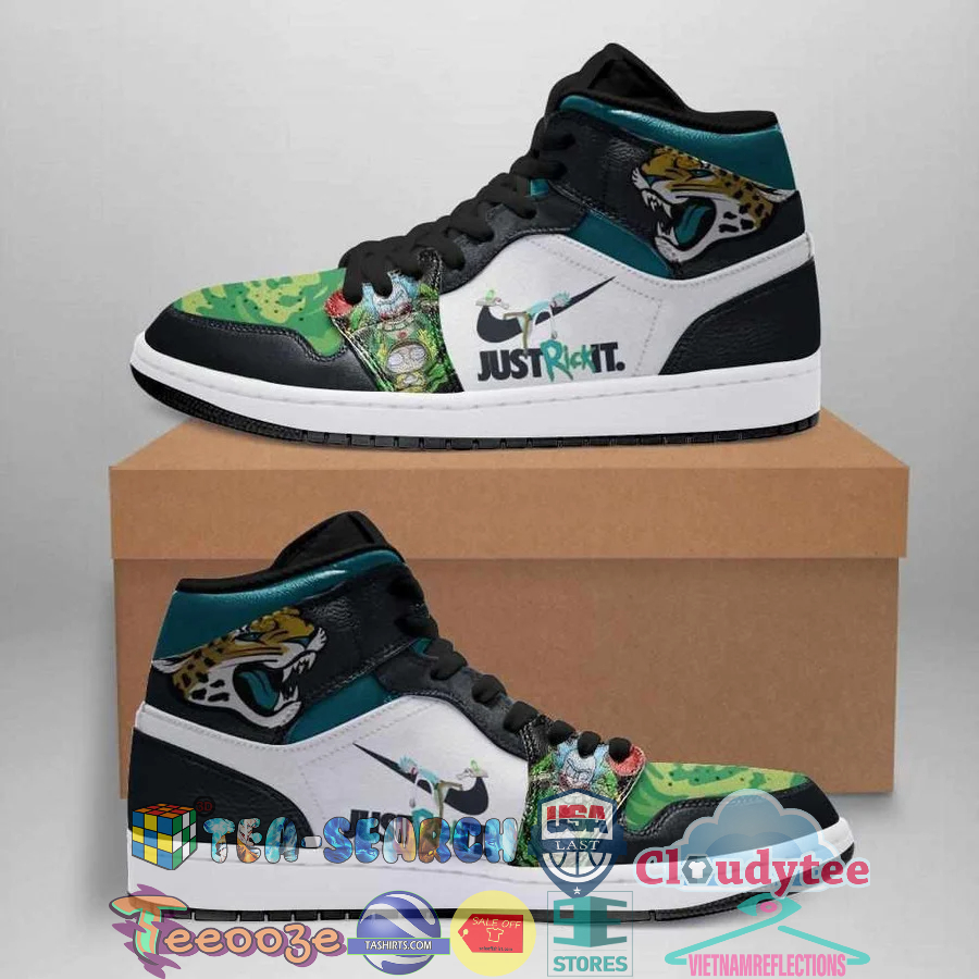 Rick And Morty Just Rick It Jacksonville Jaguars NFL Air Jordan High Top Sneaker Shoes