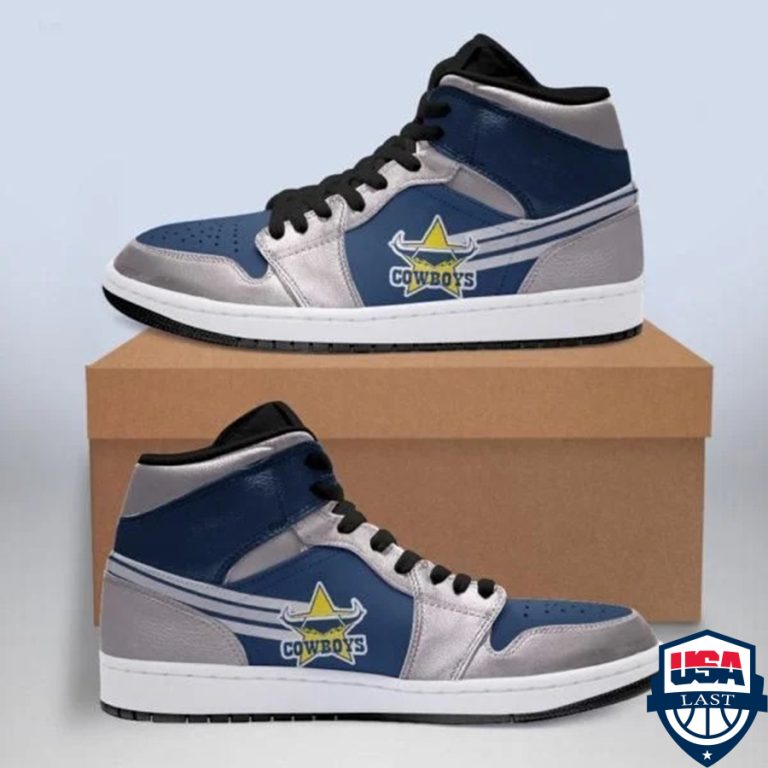 North Queensland Cowboys NRL ver 1 Air Jordan High Top Sneaker Shoes