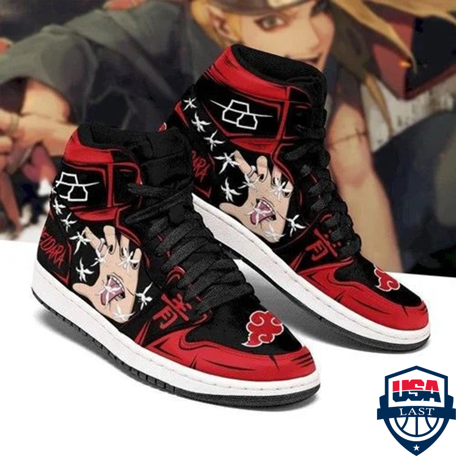 Deidara Hand Skill Costume Naruto Air Jordan High Top Sneaker Shoes