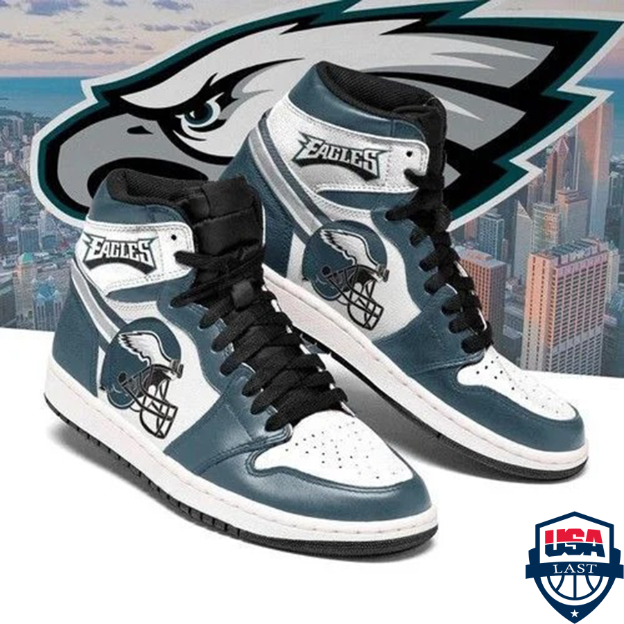 Philadelphia Eagles NFL Air Jordan High Top Sneaker Shoes