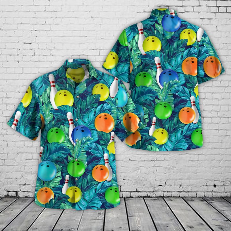 Bowling Tropical Hawaiian Shirt Gift For Men Women