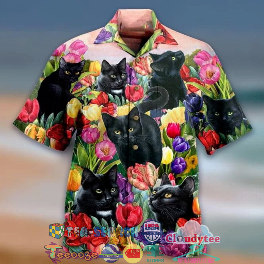 CQCOD6C5-TH180422-06xxxBlack-Cat-Tropical-Flowers-Hawaiian-Shirt3.jpg