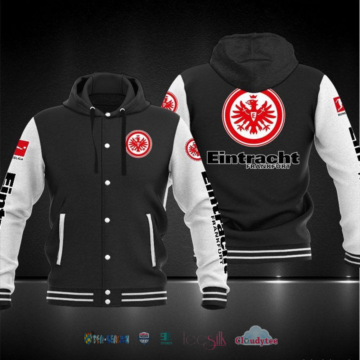 Official Eintracht Frankfurt Baseball Hoodie Jacket