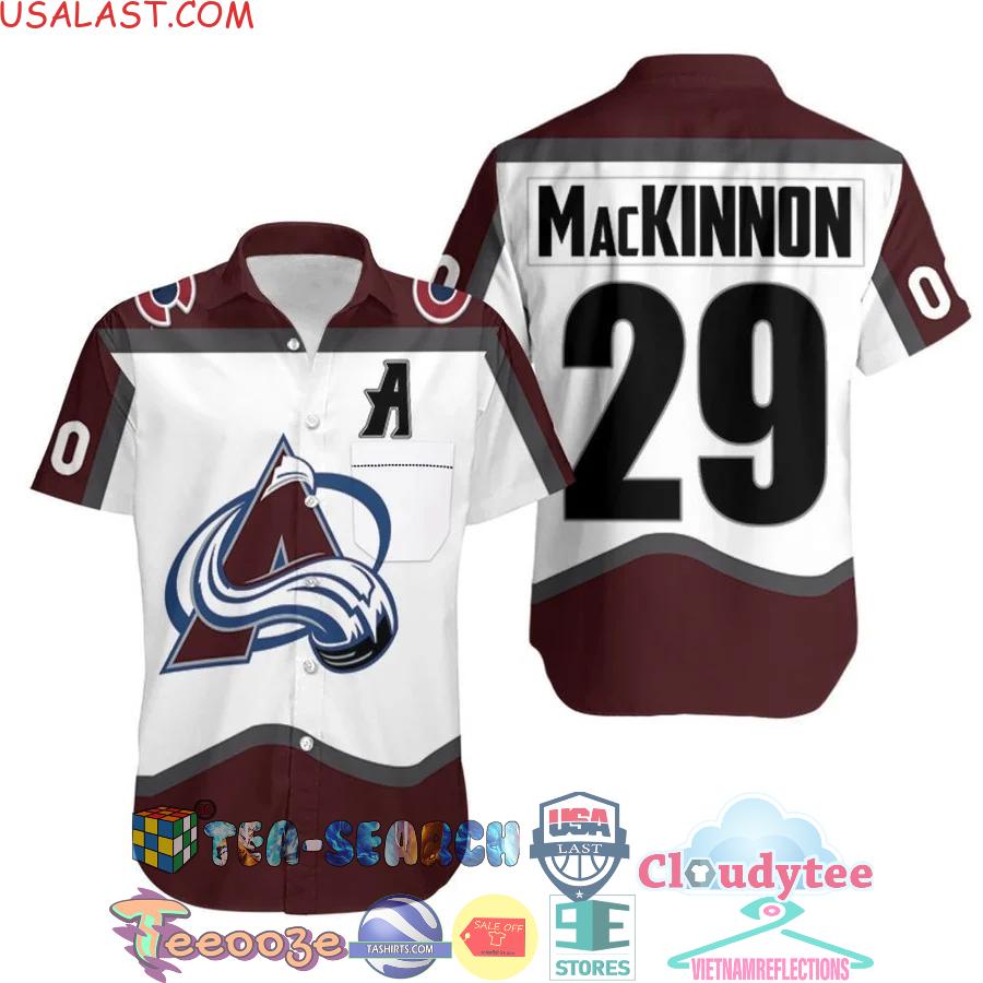 Colorado Avalanche NHL Nathan MacKinnon 29 Hawaiian Shirt