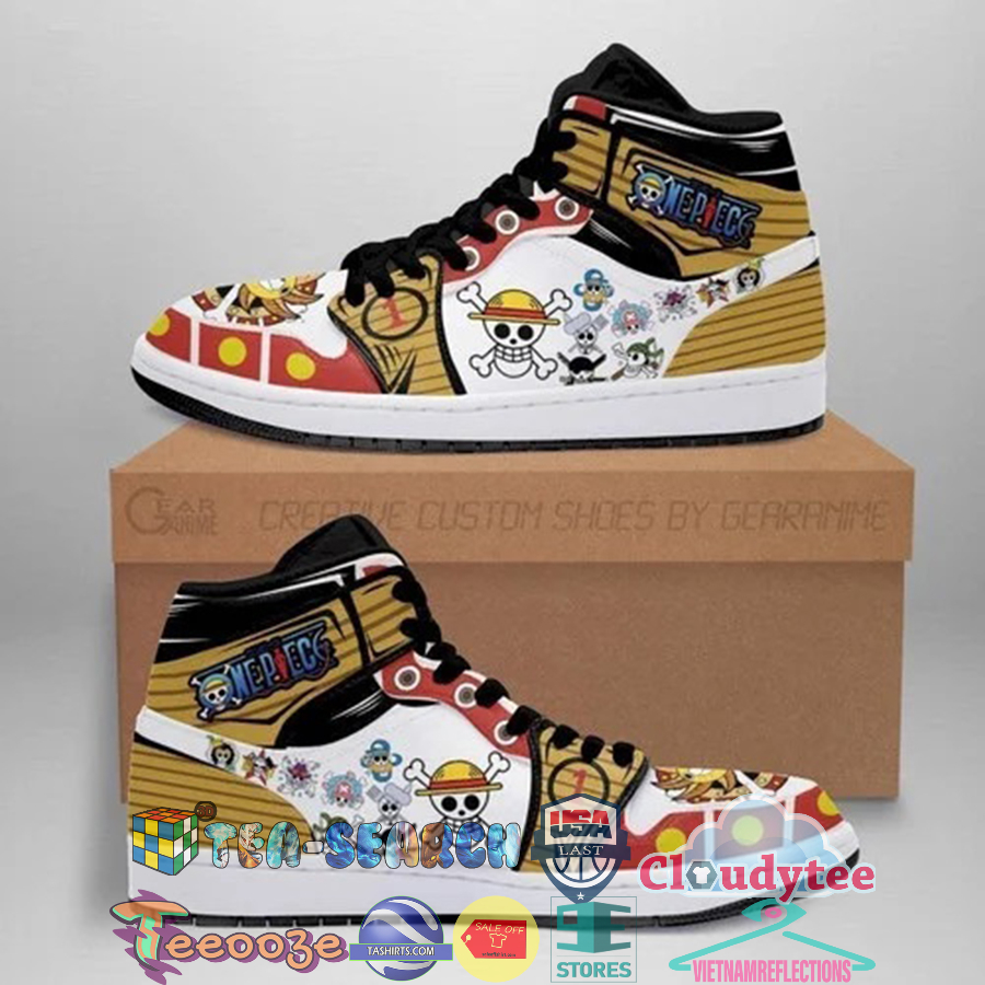 Straw Hat Jolly Roger One Piece Anime Air Jordan High Top Sneaker Shoes