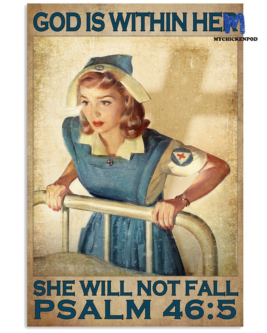 God Is Within Her She Will Not Fall Psalm 46 5 Poster