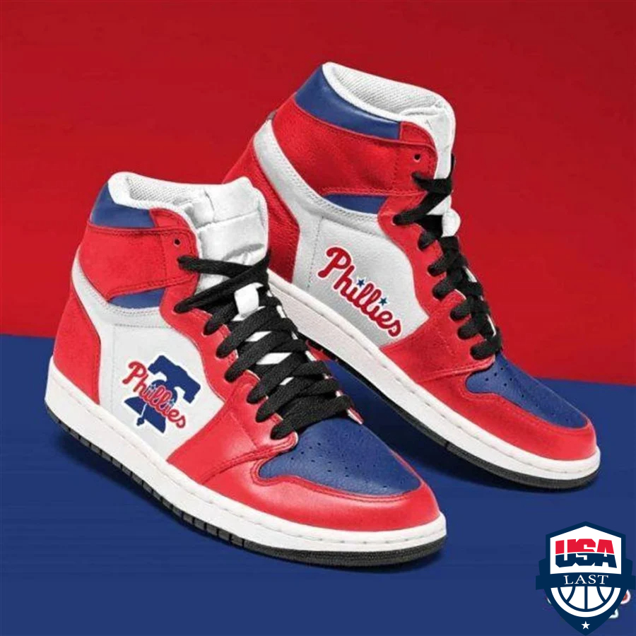 Philadelphia Phillies MLB ver 2 Air Jordan High Top Sneaker Shoes