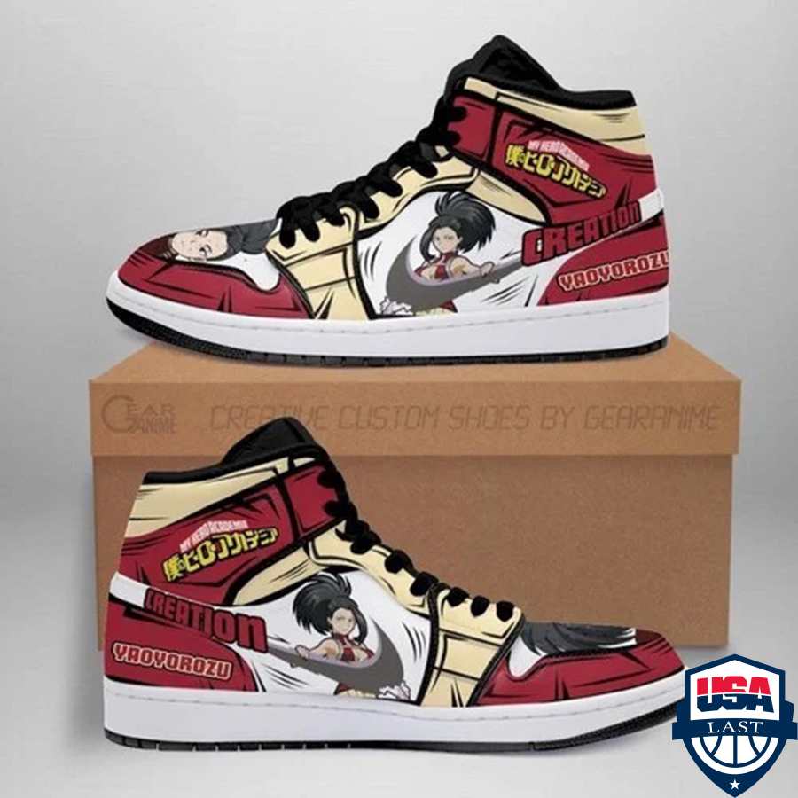 Momo Yaoyorozu Creation Skill My Hero Academia Air Jordan High Top Sneaker Shoes