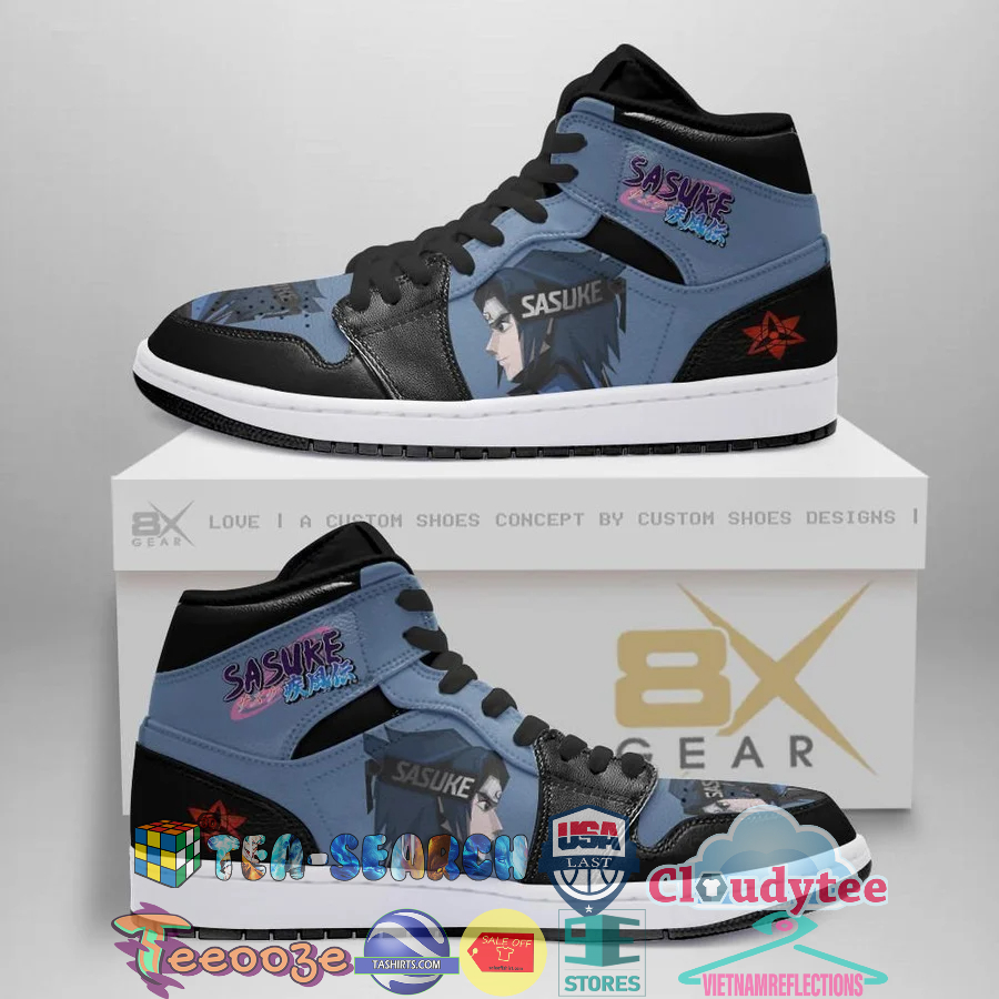 Uchiha Sasuke Naruto Air Jordan High Top Sneaker Shoes