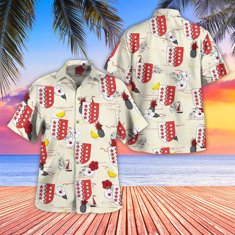 Switzerland Valais Hawaiian Shirt Gift For Men Women