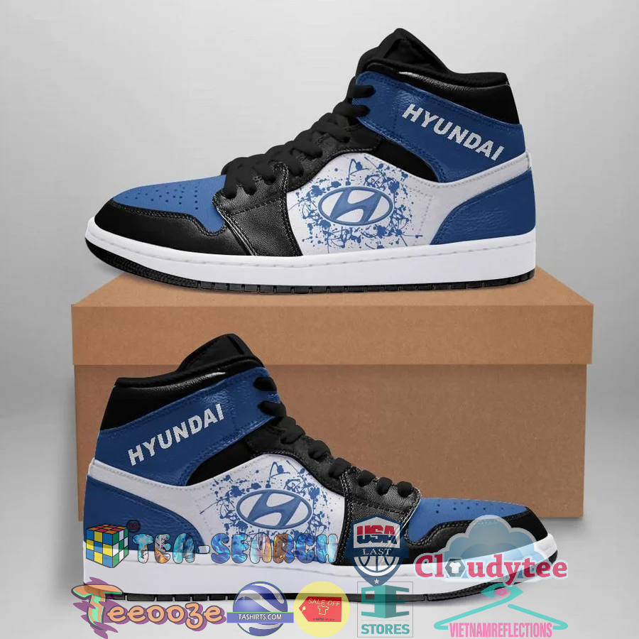 Hyundai Automobile Car Air Jordan High Top Sneaker Shoes