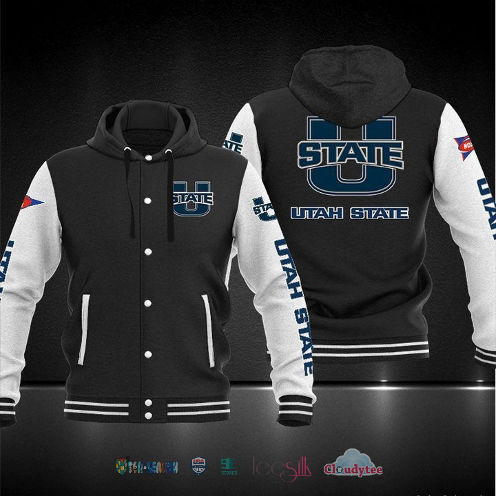 Nice Utah State Aggies Baseball Hoodie Jacket