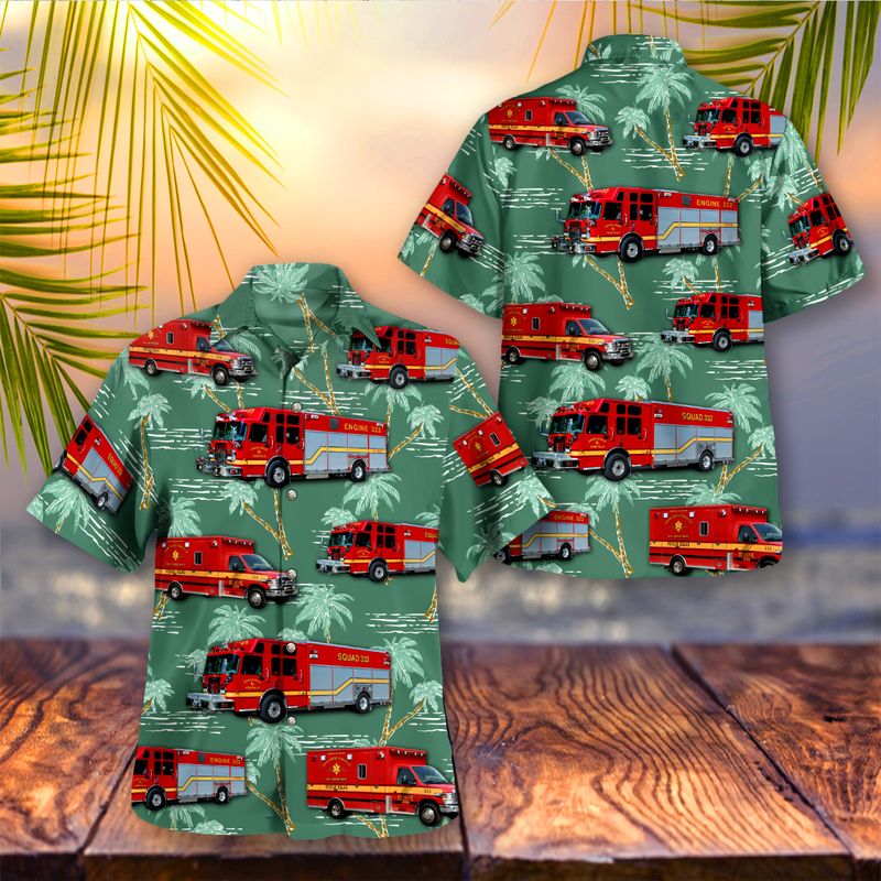 Union Grove Racine County Wisconsin Union Grove Yorkville Fire Department Hawaiian Shirt Gift For Men Women