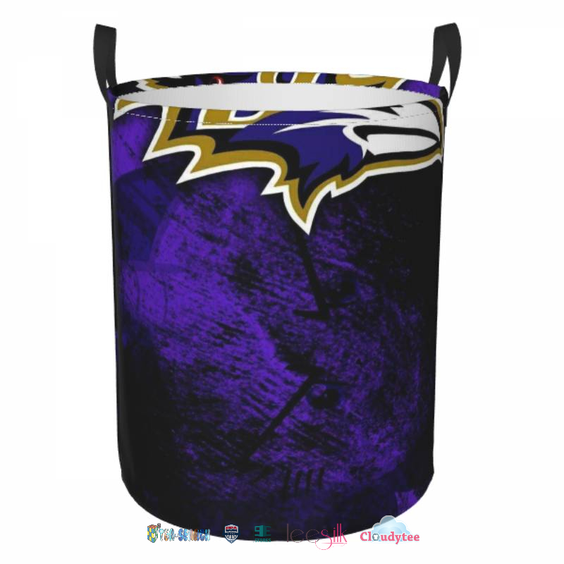 Cool Baltimore Ravens Logo Laundry Basket