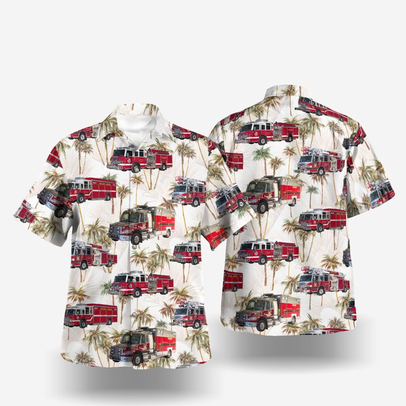 Delray Beach Palm Beach County Florida Delray Beach Fire Rescue Hawaiian Shirt Gift For Men Women