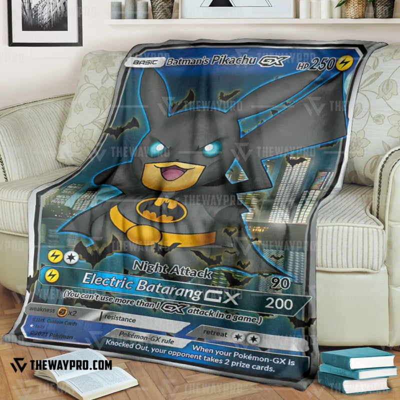 Anime Pokemon Batman’s Pikachu Soft Blanket