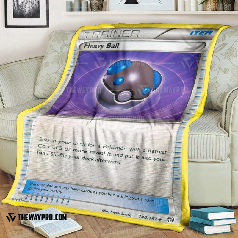 Anime Pokemon Heavy Ball Trainer Soft Blanket