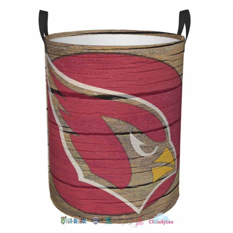 Luxury Arizona Cardinals Laundry Basket With Handles