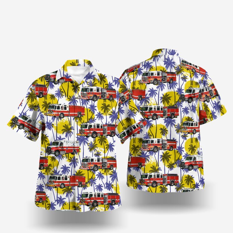 Elkridge Howard County Maryland Howard County Department of Fire and Rescue Services – Elkridge Volunteer Fire Department Station 1 Hawaiian Shirt Gift For Men Women