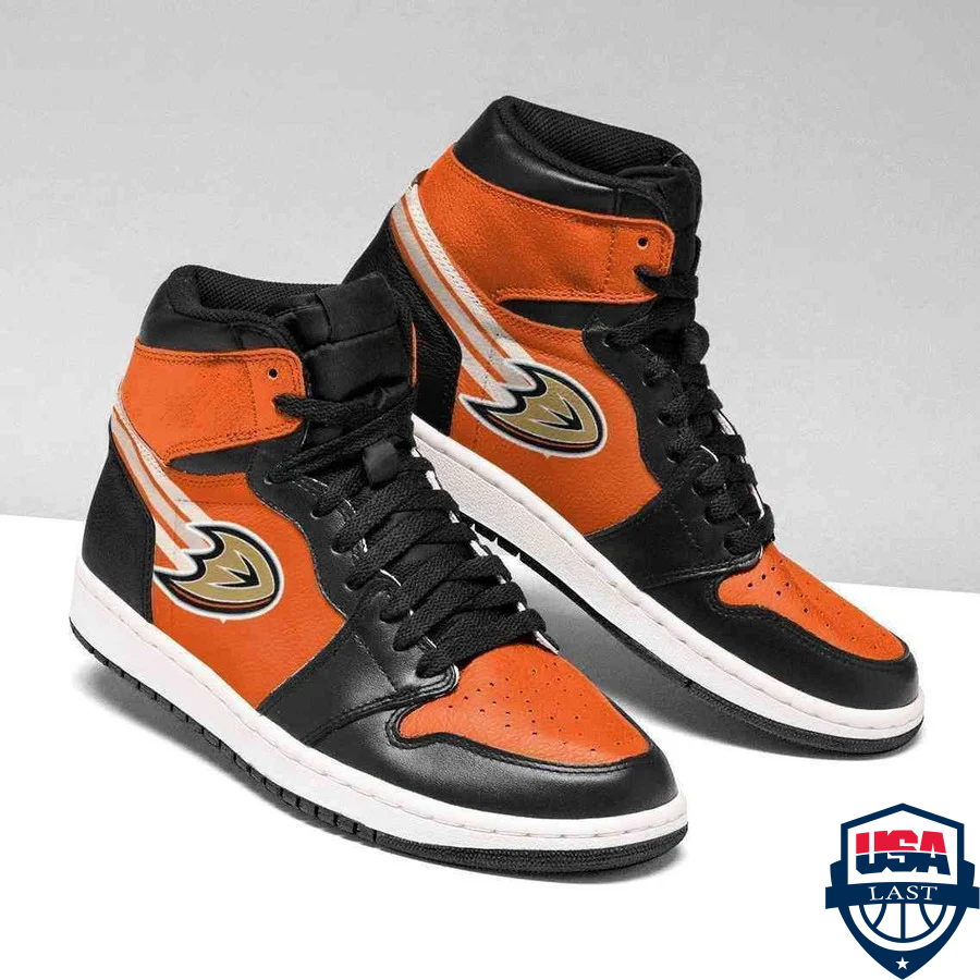 Anaheim Ducks NHL Air Jordan High Top Sneaker Shoes