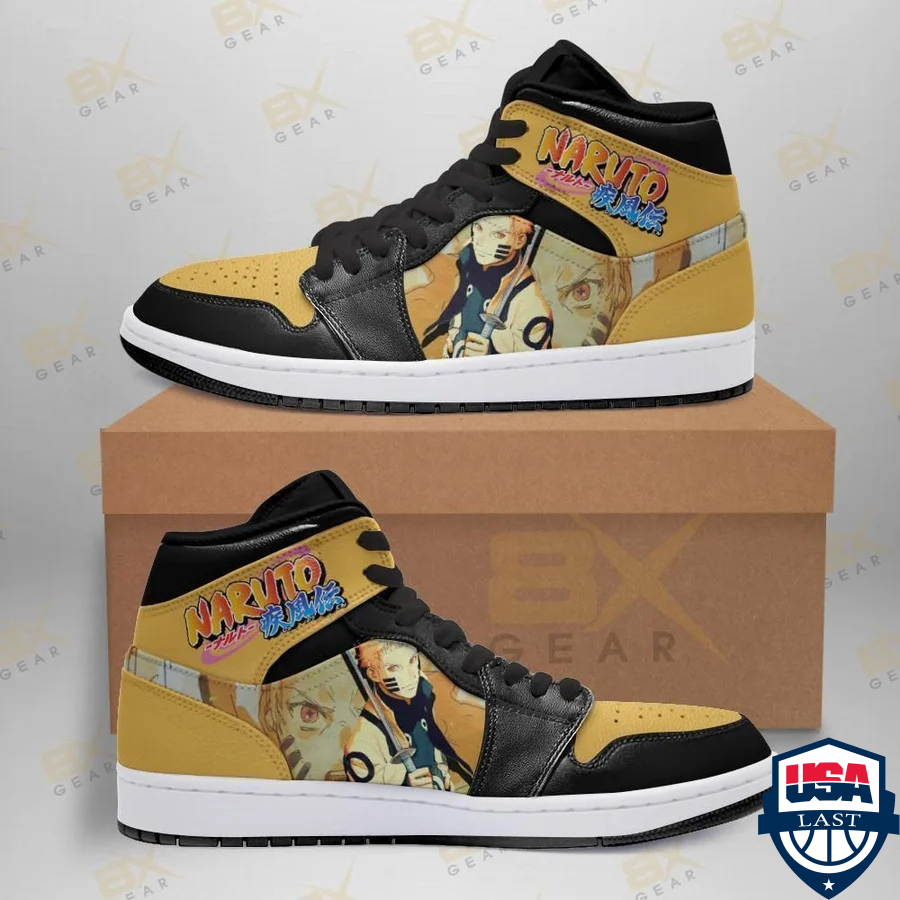 Fox Eyes Naruto Air Jordan High Top Sneaker Shoes
