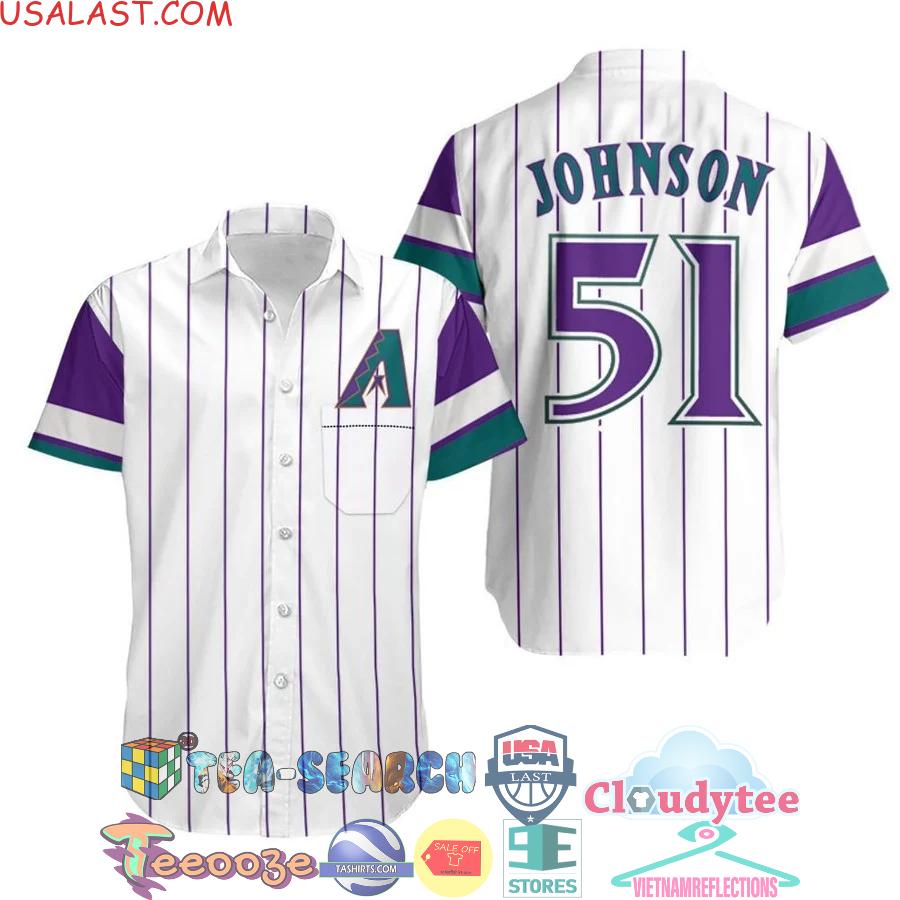 Arizona Diamondbacks MLB Randy Johnson 51 Hawaiian Shirt