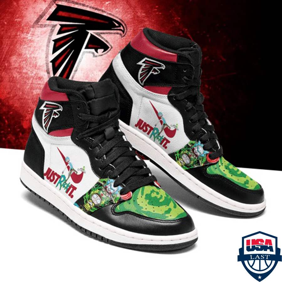 Rick And Morty Just Do It Atlanta Falcons NFL Air Jordan High Top Sneaker Shoes