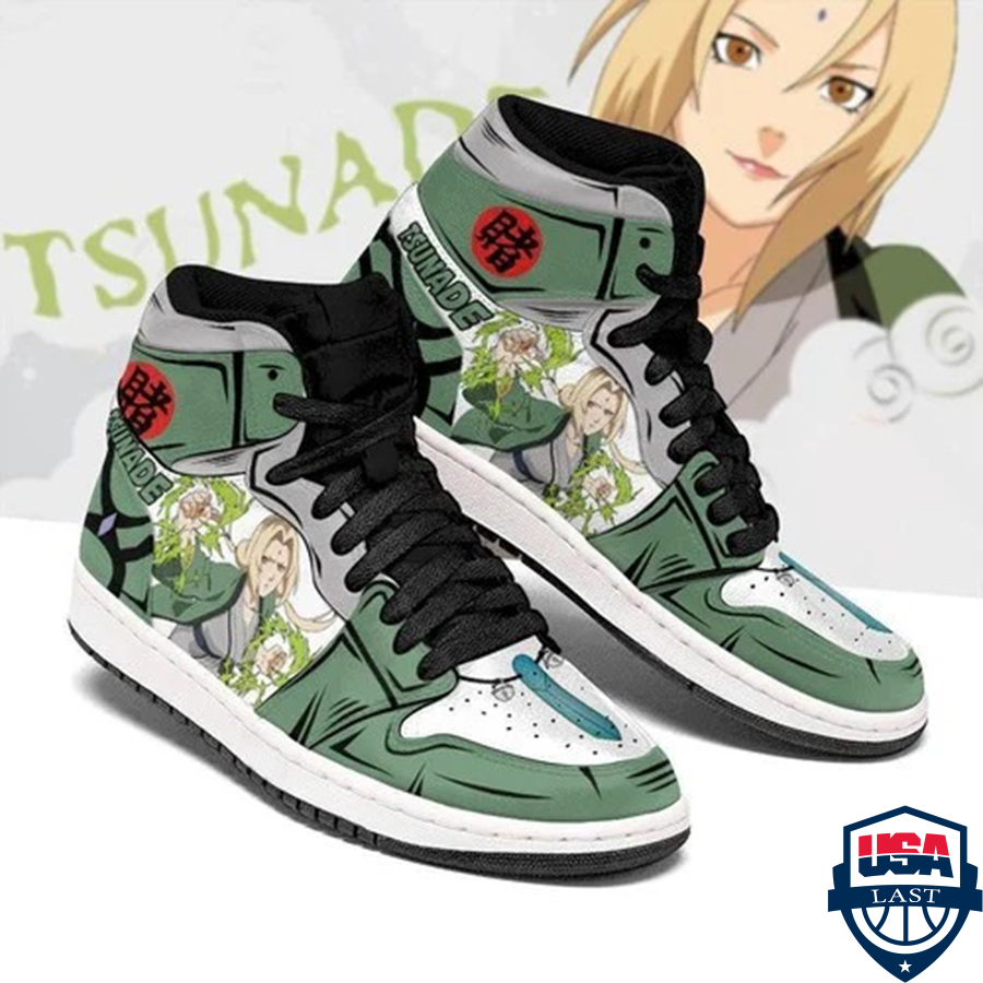 Tsunade Senju Skill Costume Naruto Air Jordan High Top Sneaker Shoes