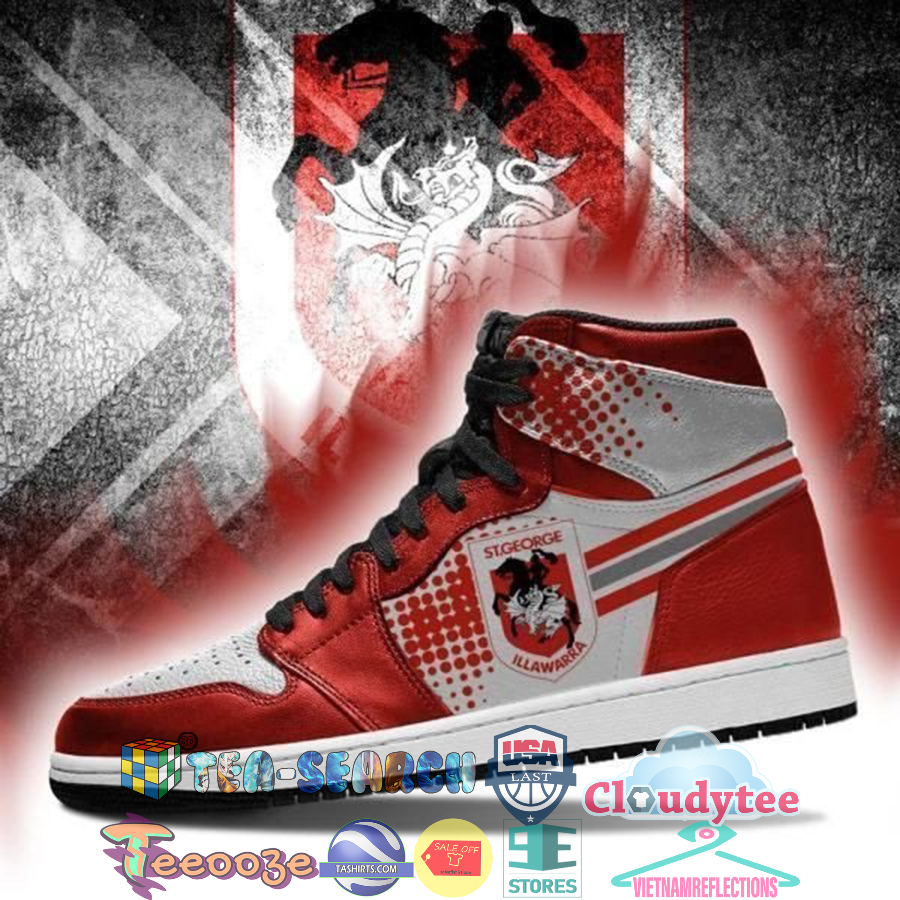 St. George Illawarra Dragons NRL ver 2 Air Jordan High Top Sneaker Shoes