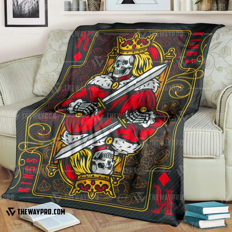 Playing Cards The King Soft Blanket