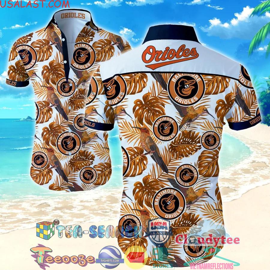 Baltimore Orioles MLB Tropical Hummingbird Hawaiian Shirt