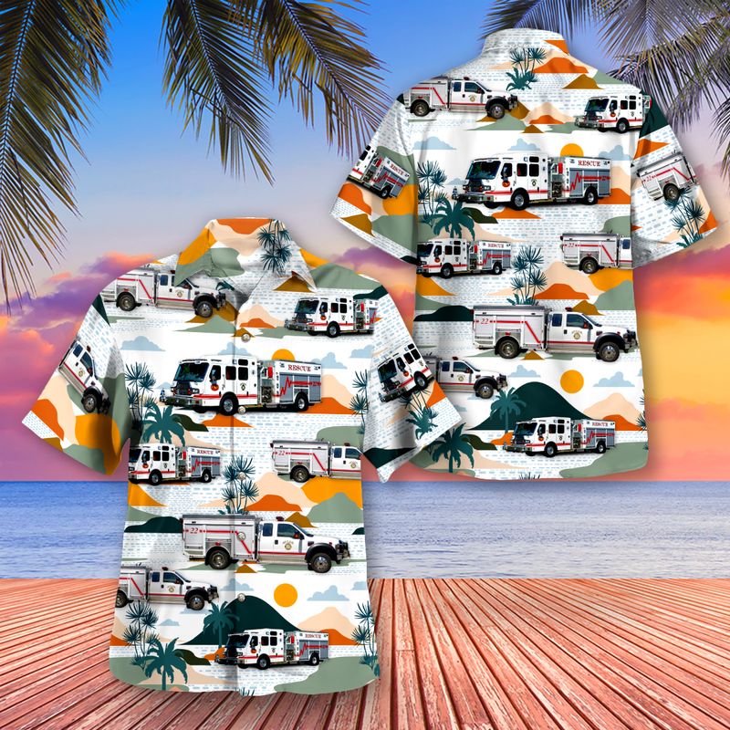 Skyline Fire Rescue Santa Rosa County Florida Hawaiian Shirt Gift For Men Women