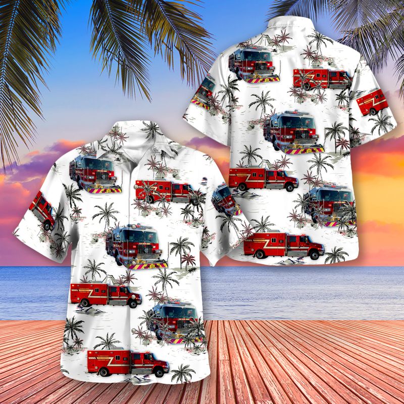 Palm Beach County Fire Rescue Hawaiian Shirt Gift For Men Women