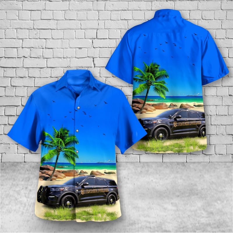 Town of Davie Police Department Hawaiian Shirt Gift For Men Women