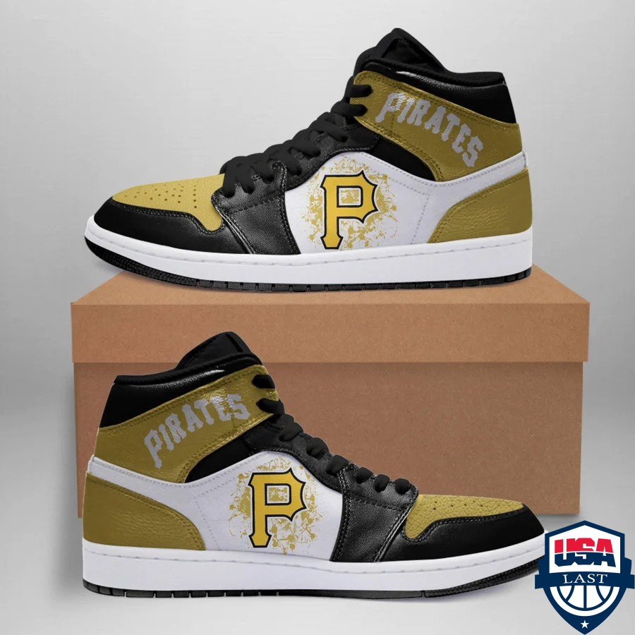 Pittsburgh Pirates MLB ver 2 Air Jordan High Top Sneaker Shoes