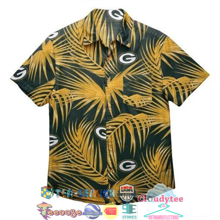 Green Bay Packers NFL Tropical Leaf Hawaiian Shirt