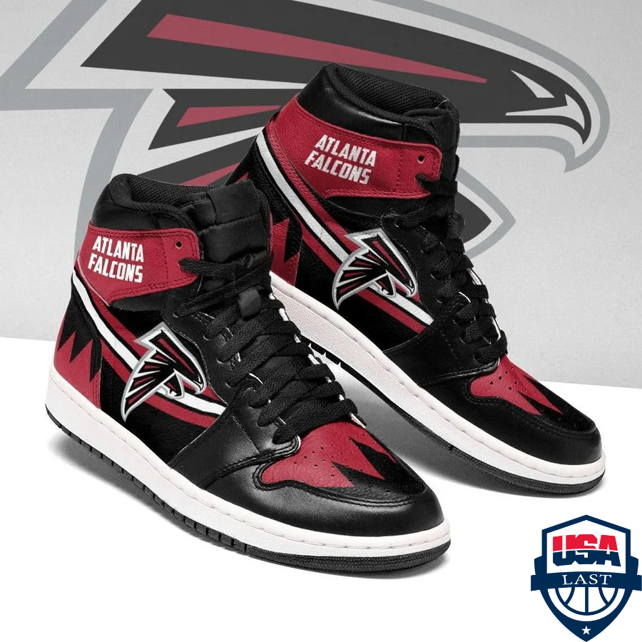 Atlanta Falcons NFL Air Jordan High Top Sneaker Shoes