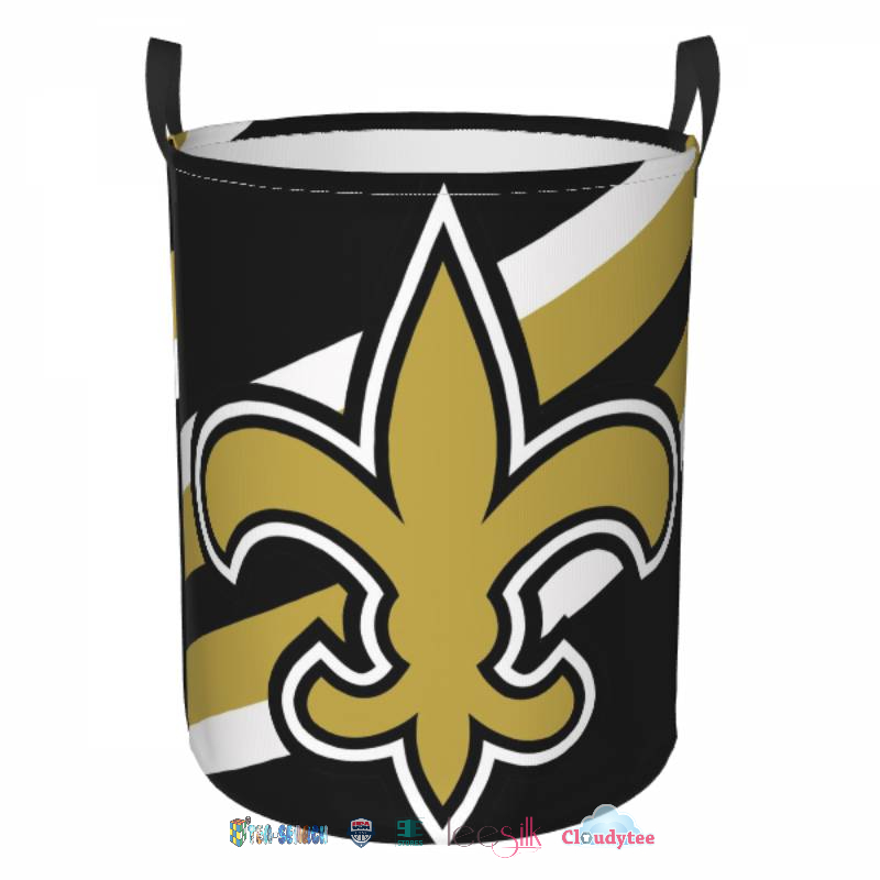 New Launch New Orleans Saints Black Laundry Basket