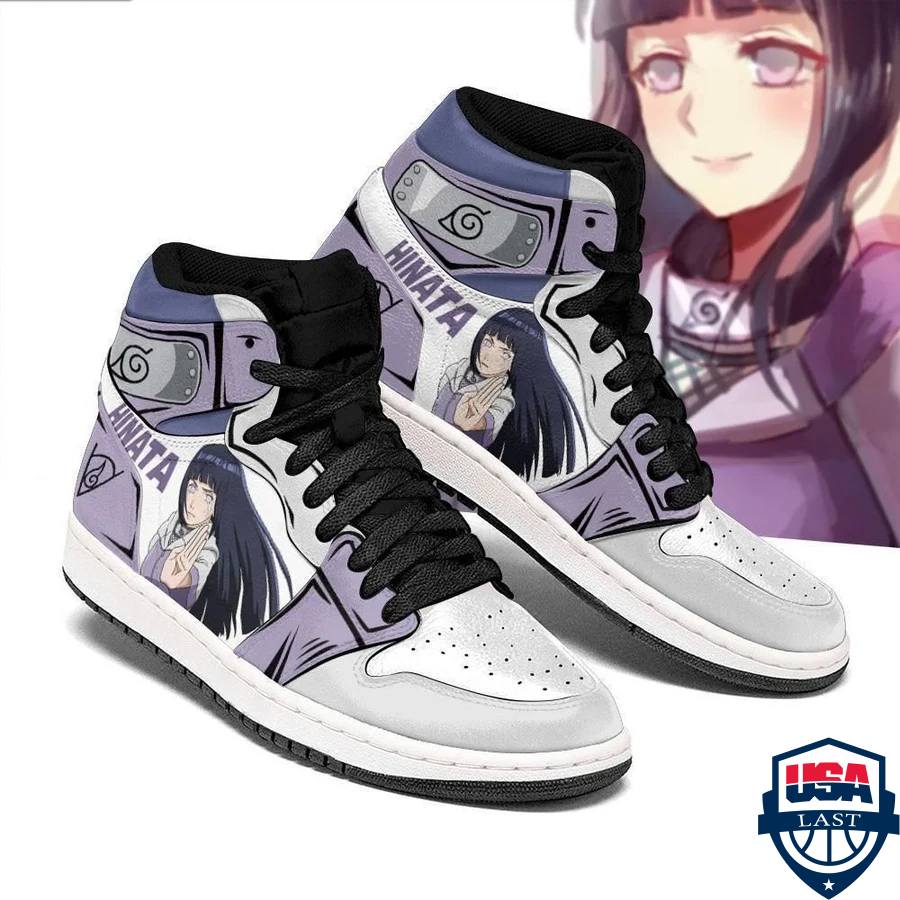 Hyuga Hinata Naruto Air Jordan High Top Sneaker Shoes