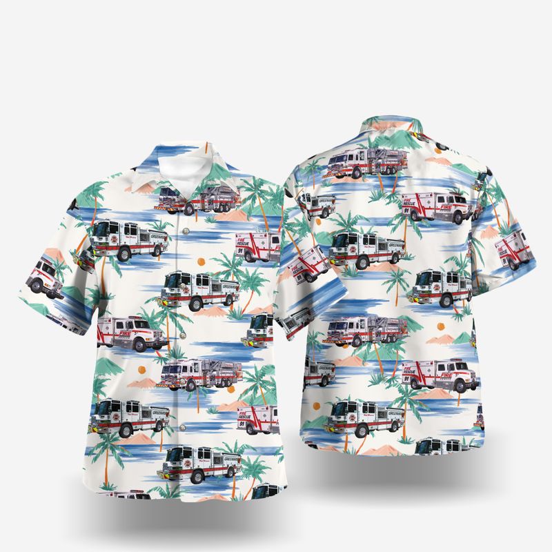 Greenwood Johnson County Indiana Greenwood Fire Department Hawaiian Shirt Gift For Men Women