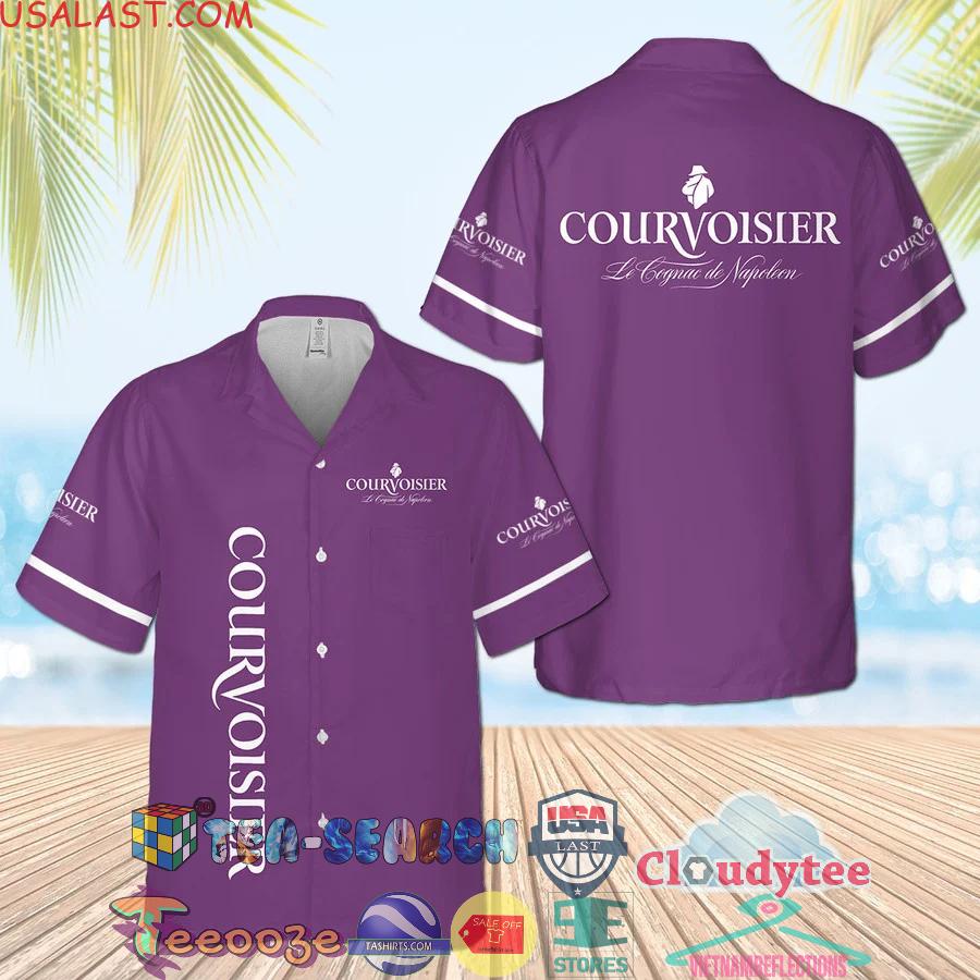 Courvoisier Cognac Aloha Summer Beach Hawaiian Shirt