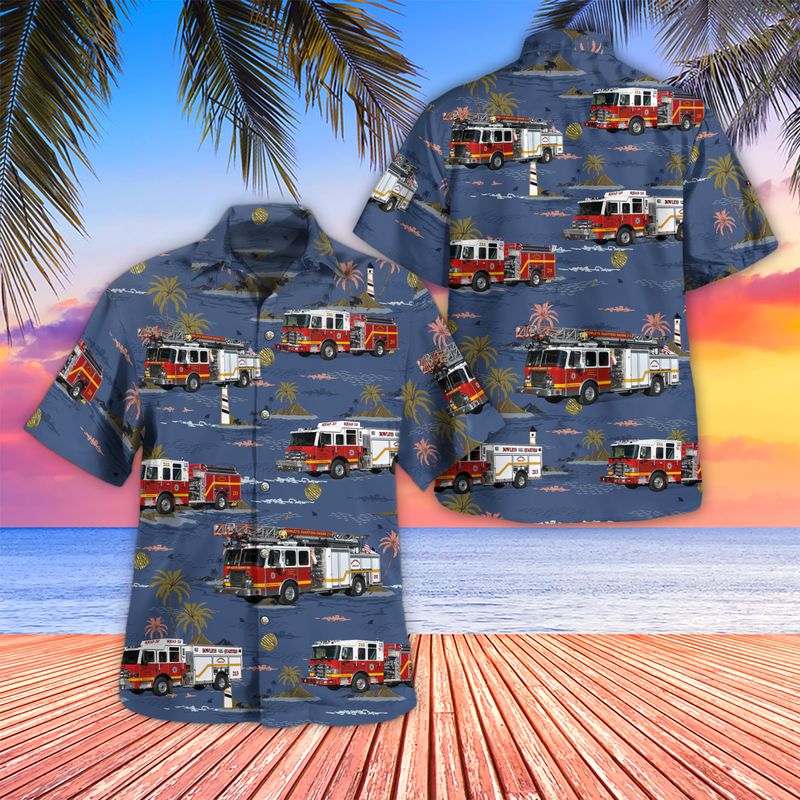 Middle River Baltimore County Maryland Bowleys Quarters Volunteer Fire Department Station 21 Hawaiian Shirt Gift For Men Women